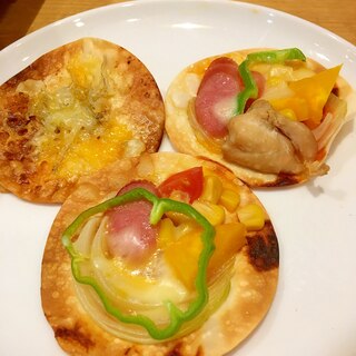 美味しくてヤミツキ☆餃子の皮deピザ！！